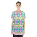 Colorful Neon Pattern  Skirt Hem Sports Top View1