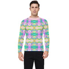 Colorful Neon Pattern  Men s Long Sleeve Rash Guard