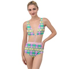 Colorful Neon Pattern  Tied Up Two Piece Swimsuit by gloriasanchez