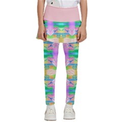 Colorful Neon Pattern  Kids  Skirted Pants by gloriasanchez