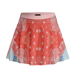 Chic Boho Print E Mini Flare Skirt by gloriasanchez