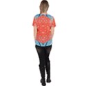 Chic Boho Print E Women s V-Neck Scrub Top View4