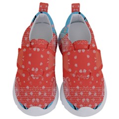 Chic Boho Print E Kids  Velcro No Lace Shoes