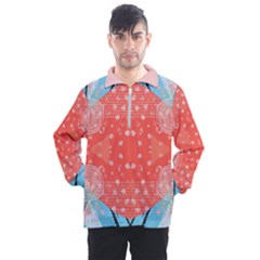 Chic Boho Print E Men s Half Zip Pullover