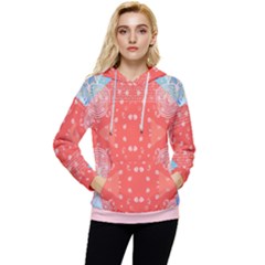 Chic Boho Print E Women s Lightweight Drawstring Hoodie