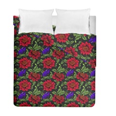 Spanish Passion Floral Pattern Duvet Cover Double Side (full/ Double Size) by gloriasanchez