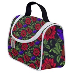 Spanish Passion Floral Pattern Satchel Handbag