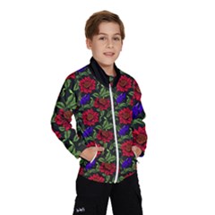 Spanish Passion Floral Pattern Kids  Windbreaker