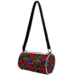 Spanish Passion Floral Pattern Mini Cylinder Bag by gloriasanchez