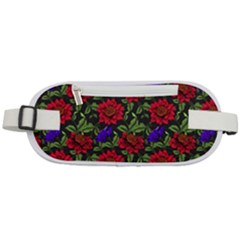 Spanish Passion Floral Pattern Rounded Waist Pouch by gloriasanchez