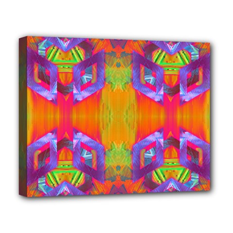 Glitch Futuristic Punk  Deluxe Canvas 20  X 16  (stretched) by gloriasanchez