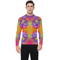 Glitch Futuristic Punk  Men s Long Sleeve Rash Guard