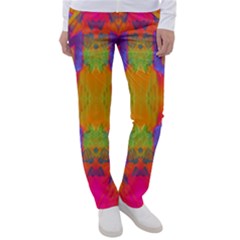 Glitch Futuristic Punk  Women s Casual Pants