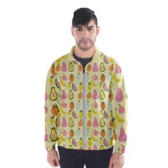 Tropical Fruits Pattern  Men s Windbreaker