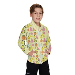 Tropical Fruits Pattern  Kids  Windbreaker