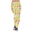 Tropical Fruits Pattern  Velvet Leggings View2