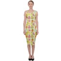 Tropical Fruits Pattern  Sleeveless Pencil Dress View1