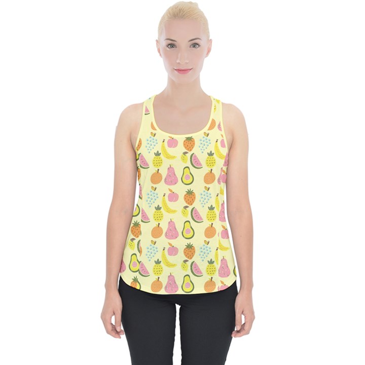 Tropical Fruits Pattern  Piece Up Tank Top