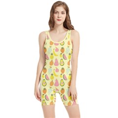 Tropical Fruits Pattern  Women s Wrestling Singlet