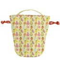 Tropical Fruits Pattern  Drawstring Bucket Bag View1