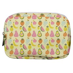 Tropical Fruits Pattern  Make Up Pouch (small) by gloriasanchez