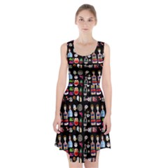 Drawing Collage Black Racerback Midi Dress by snowwhitegirl