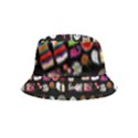 Drawing Collage Black Inside Out Bucket Hat (Kids) View1