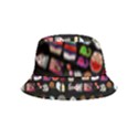 Drawing Collage Black Inside Out Bucket Hat (Kids) View2