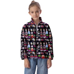 Drawing Collage Black Kids  Half Zip Hoodie by snowwhitegirl