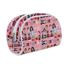 Drawing Collage Pink Make Up Case (small) by snowwhitegirl