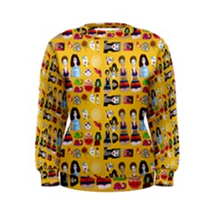 Drawing Collage Yellow Women s Sweatshirt by snowwhitegirl