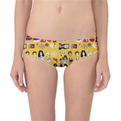 Drawing Collage Yellow Classic Bikini Bottoms by snowwhitegirl