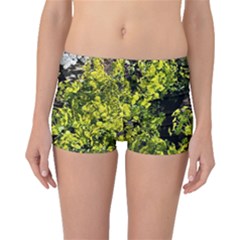 Acid Green Patterns Boyleg Bikini Bottoms by kaleidomarblingart