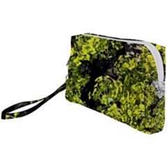 Acid Green Patterns Wristlet Pouch Bag (small) by kaleidomarblingart