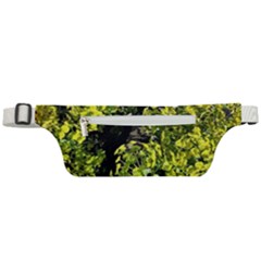 Acid Green Patterns Active Waist Bag by kaleidomarblingart