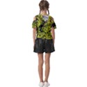 Acid green patterns Kids  Butterfly Cutout Tee View2