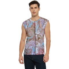 Marbling Collage Men s Raglan Cap Sleeve Tee