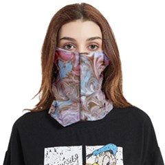 Marbling Collage Face Covering Bandana (two Sides)