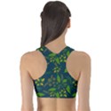 Folk floral art pattern. Flowers abstract surface design. Seamless pattern Sports Bra View2