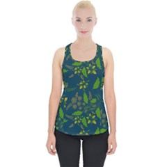 Folk Floral Art Pattern  Flowers Abstract Surface Design  Seamless Pattern Piece Up Tank Top by Eskimos