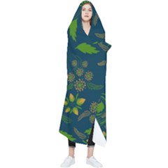 Folk Floral Art Pattern  Flowers Abstract Surface Design  Seamless Pattern Wearable Blanket by Eskimos