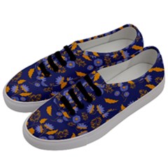 Folk Floral Art Pattern  Flowers Abstract Surface Design  Seamless Pattern Men s Classic Low Top Sneakers by Eskimos