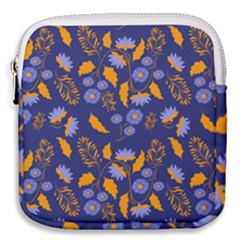 Folk Floral Art Pattern  Flowers Abstract Surface Design  Seamless Pattern Mini Square Pouch by Eskimos