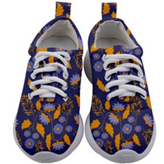 Folk Floral Art Pattern  Flowers Abstract Surface Design  Seamless Pattern Kids Athletic Shoes by Eskimos