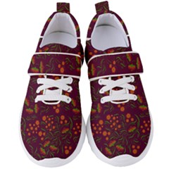 Folk Floral Art Pattern  Flowers Abstract Surface Design  Seamless Pattern Women s Velcro Strap Shoes by Eskimos