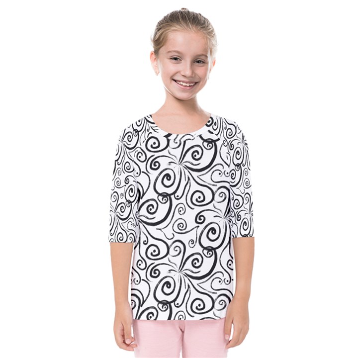 Squiggles Kids  Quarter Sleeve Raglan Tee