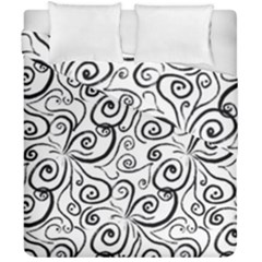 Squiggles Duvet Cover Double Side (california King Size) by SychEva