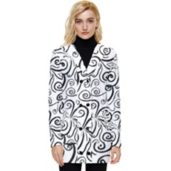 Squiggles Button Up Hooded Coat 