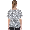 Squiggles V-Neck Dolman Drape Top View2