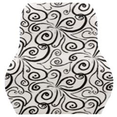 Squiggles Car Seat Back Cushion  by SychEva